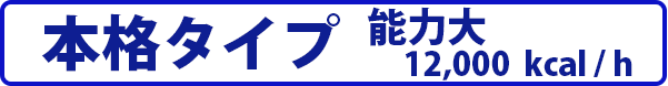 本格タイプ　12,000kcal/h