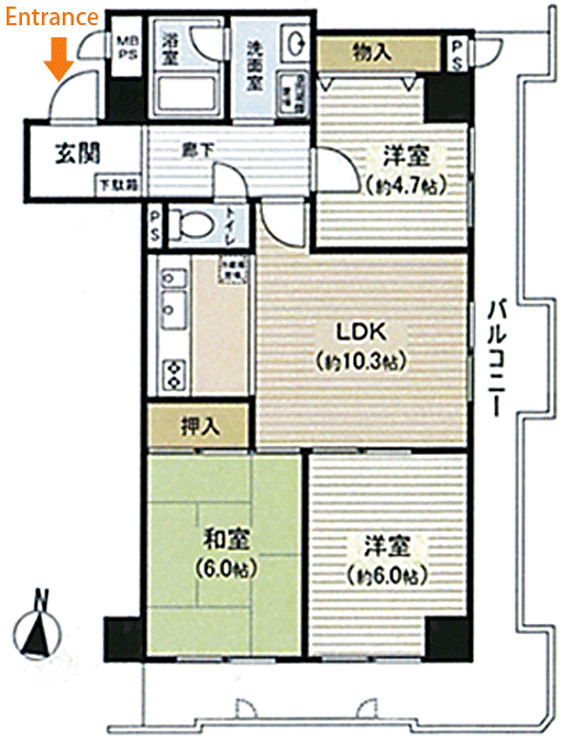 ルモン東梅田　間取り図