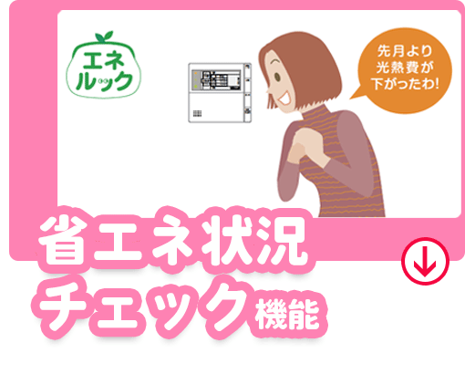 省エネ状況チェック機能