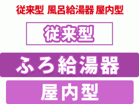 従来型 風呂給湯器 屋内型